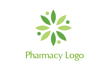 flower swoosh people employment logo