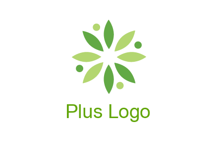 flower swoosh people employment logo