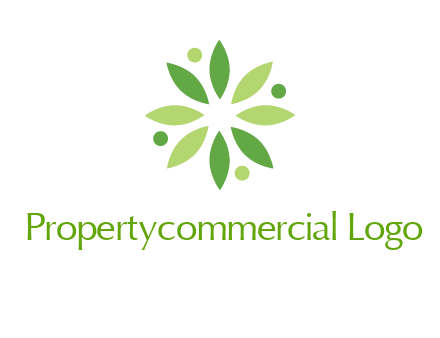 flower swoosh people employment logo
