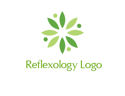 flower swoosh people employment logo