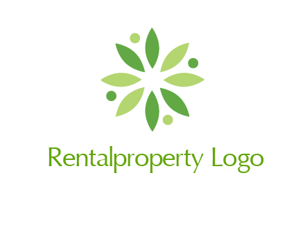 flower swoosh people employment logo