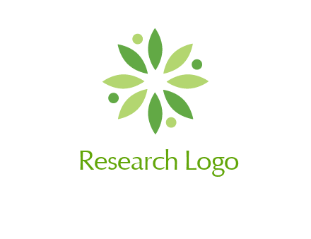 flower swoosh people employment logo