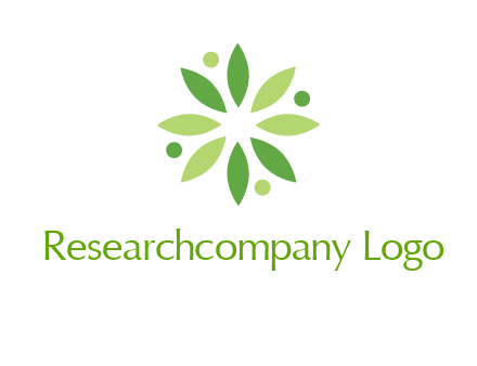flower swoosh people employment logo