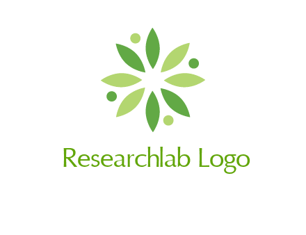 flower swoosh people employment logo
