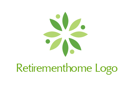 flower swoosh people employment logo