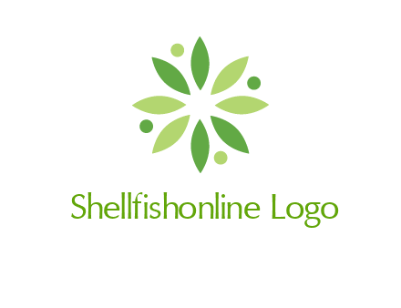 flower swoosh people employment logo
