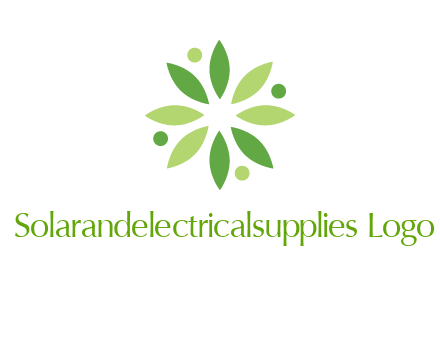 flower swoosh people employment logo