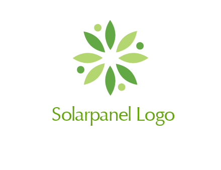 flower swoosh people employment logo
