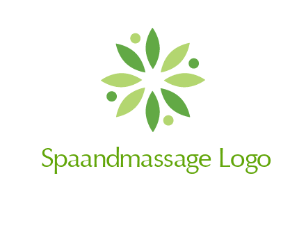 flower swoosh people employment logo