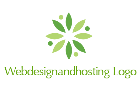 flower swoosh people employment logo
