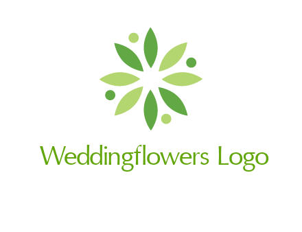flower swoosh people employment logo