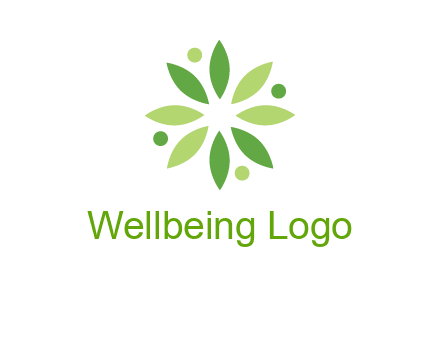 flower swoosh people employment logo