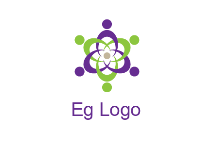 swoosh people employment logo