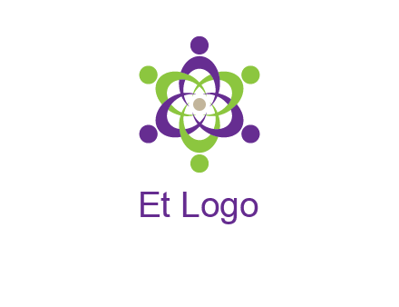 swoosh people employment logo