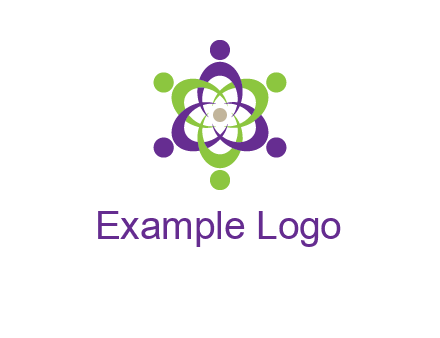 swoosh people employment logo