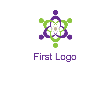 swoosh people employment logo