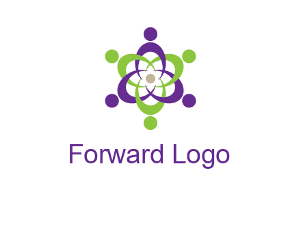 swoosh people employment logo