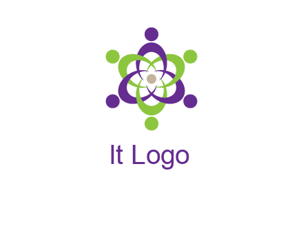 swoosh people employment logo