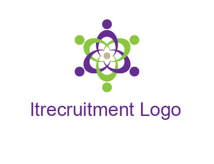 swoosh people employment logo