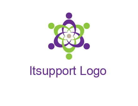 swoosh people employment logo