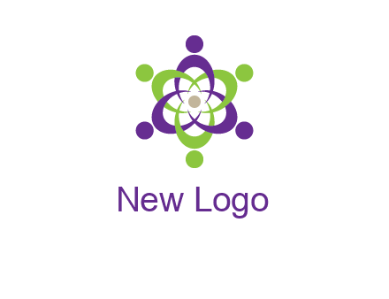 swoosh people employment logo