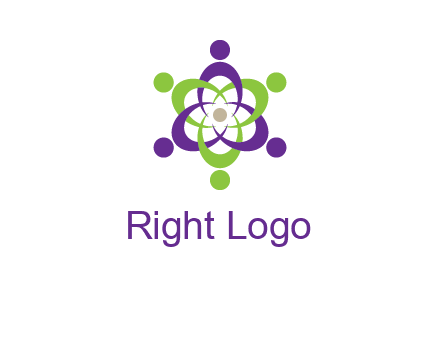 swoosh people employment logo