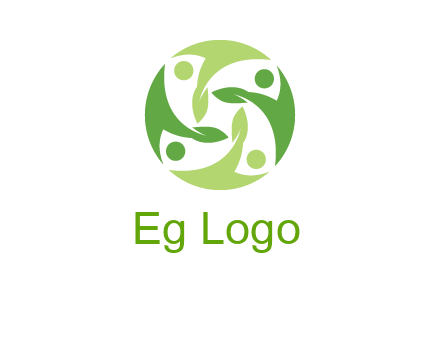 leaf people community logo