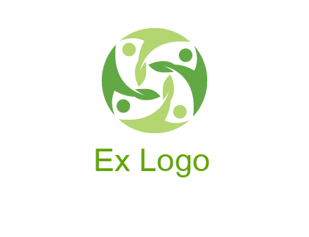 leaf people community logo