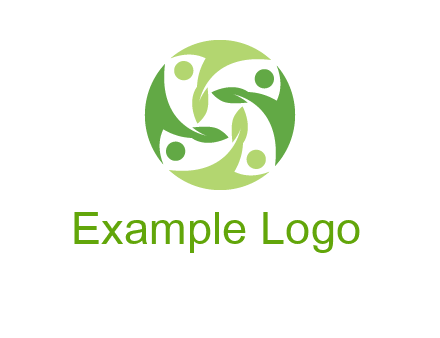 leaf people community logo