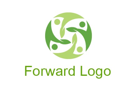 leaf people community logo