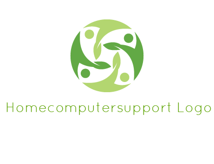 leaf people community logo