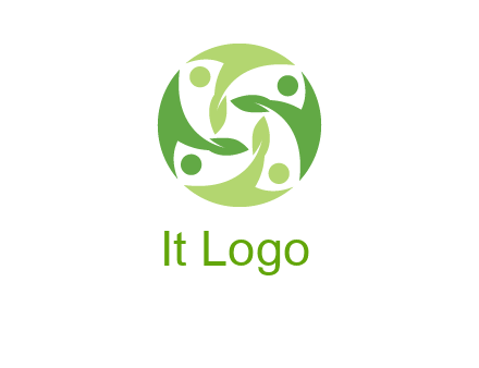 leaf people community logo