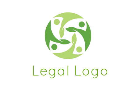 leaf people community logo