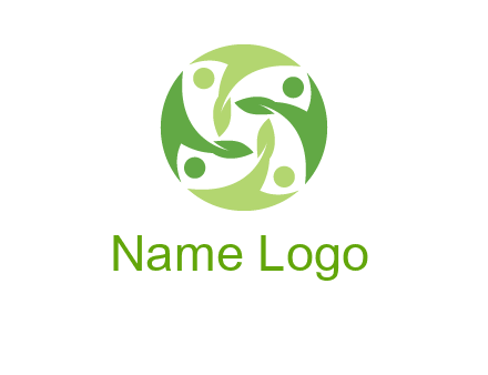 leaf people community logo