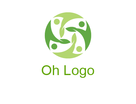 leaf people community logo