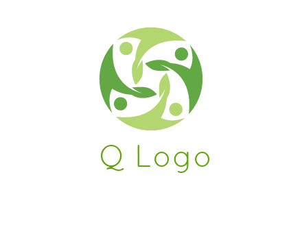 leaf people community logo