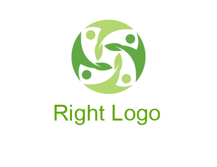 leaf people community logo