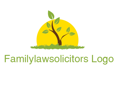 sun and plant farm logo