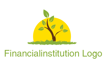 sun and plant farm logo