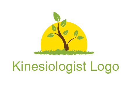 sun and plant farm logo