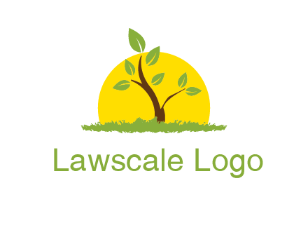 sun and plant farm logo