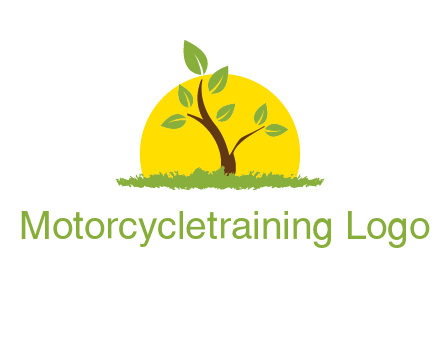 sun and plant farm logo