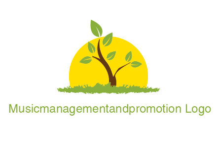 sun and plant farm logo