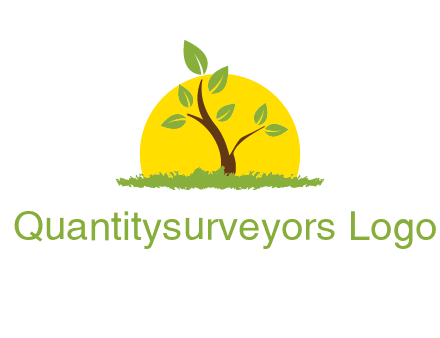 sun and plant farm logo