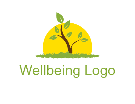 sun and plant farm logo