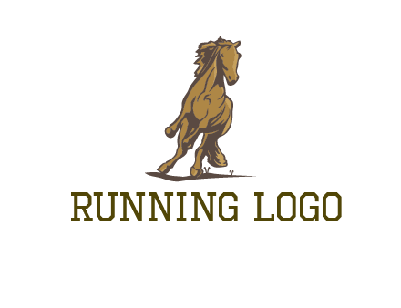 running horse illustration