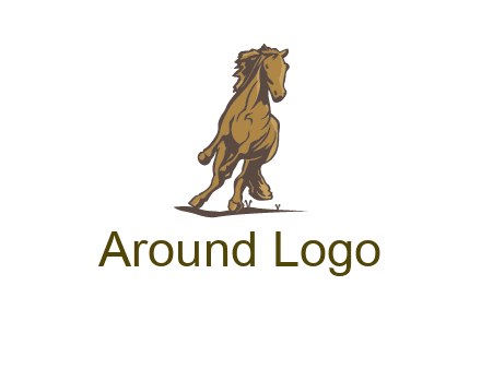 running horse illustration