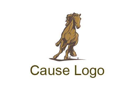 running horse illustration