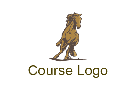 running horse illustration