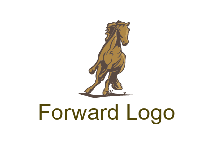 running horse illustration